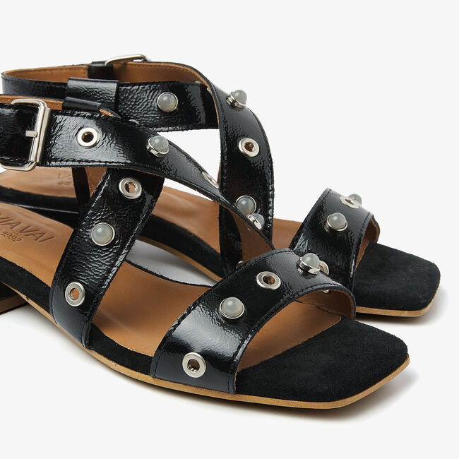 Schwarze VIA VAI Sandalen GIGI POLLY - large