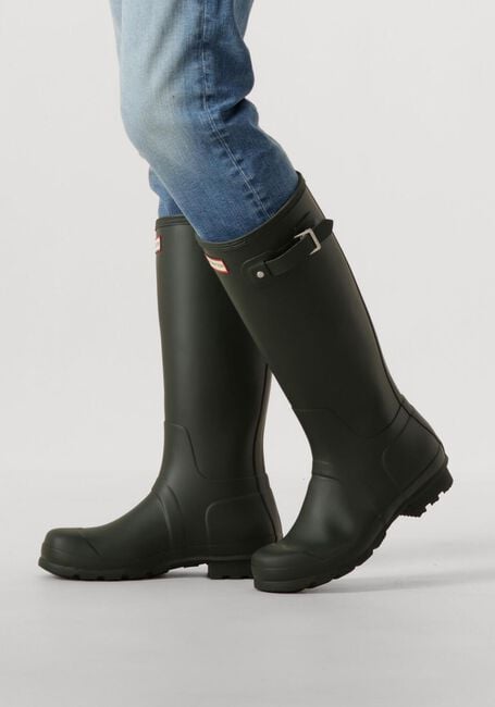 Grüne HUNTER Gummistiefel MENS ORIGINAL TALL - large