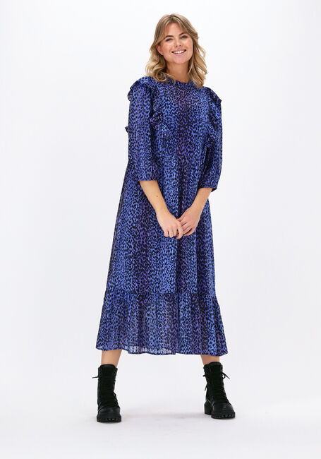 Blaue LOLLYS LAUNDRY Midikleid CANA DRESS - large