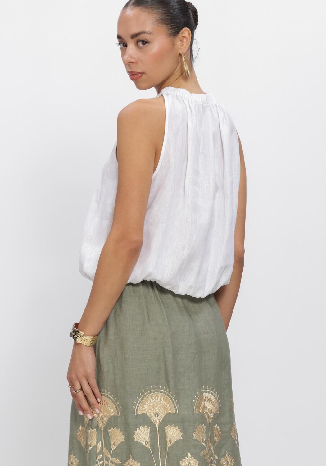 Wei&szlig;e GREEK ARCHAIC KORI Top S26K-1004072 - large