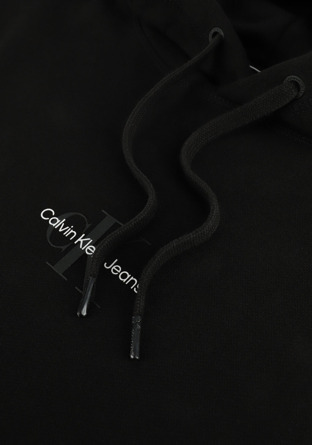 Schwarze CALVIN KLEIN Sweatshirt MONOGRAM LOGO HOODIE - large