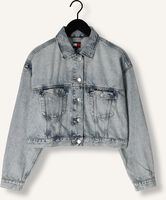 Blaue TOMMY JEANS Jeansjacke OVSZ CROP TRUCKER JACKET BI6012 Blaue TOMMY JEANS Jeansjacke OVSZ CROP TRUCKER JACKET BI6012 - medium