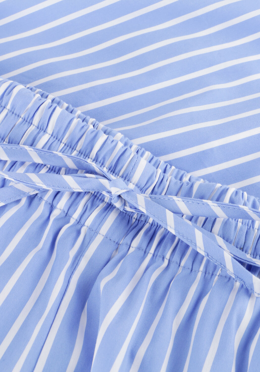 Hellblau CATWALK JUNKIE Kurze Hose PULL ON STRIPED SHORT - large