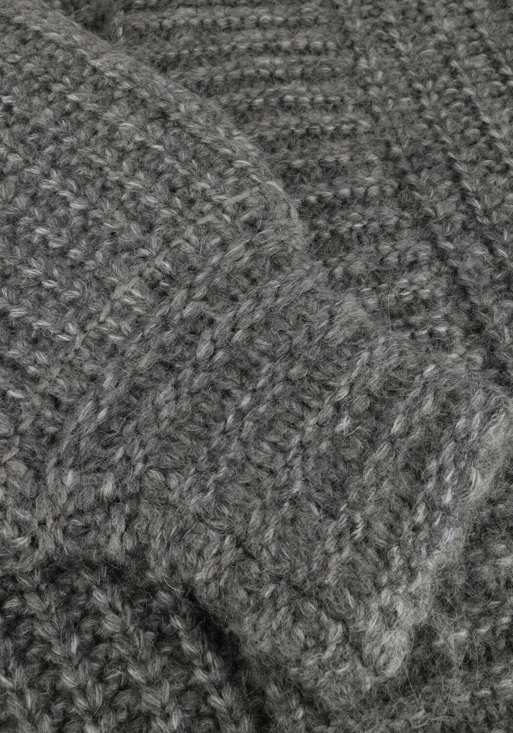 Graue Y.A.S. Strickjacke YASDALLY LS LONG KNIT CARDIGAN - large