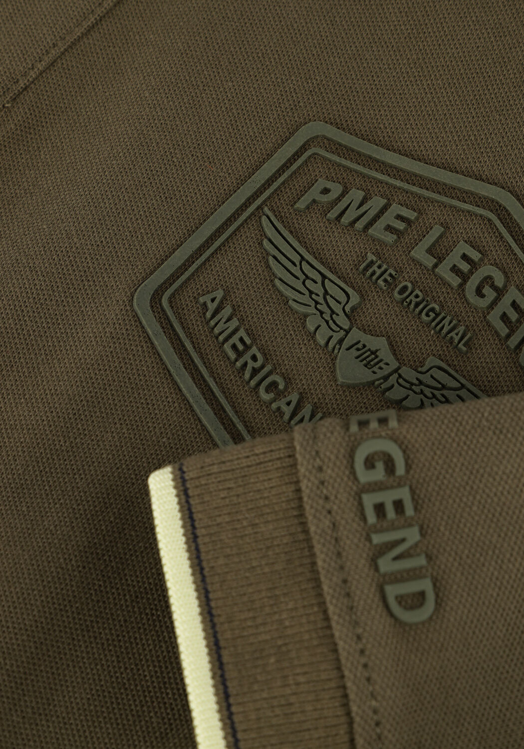 Gr&uuml;ne PME LEGEND Polo-Shirt SHORT SLEEVE POLO STRETCH PIQUE PACKAGE - large