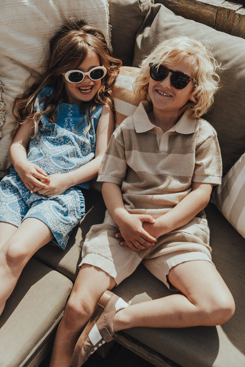 Taupe BAJE STUDIO Kurze Hose SETH - large