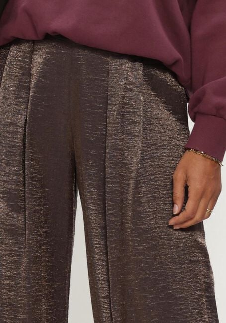 Braune BY-BAR Weite Hose LODI METALLIC PANTS - large