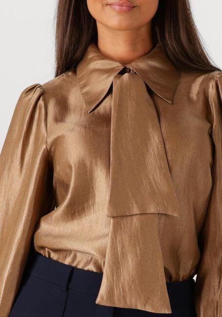 Braune AAIKO Blusen VERONNE TIE SHIMM RAY 517 2 - large