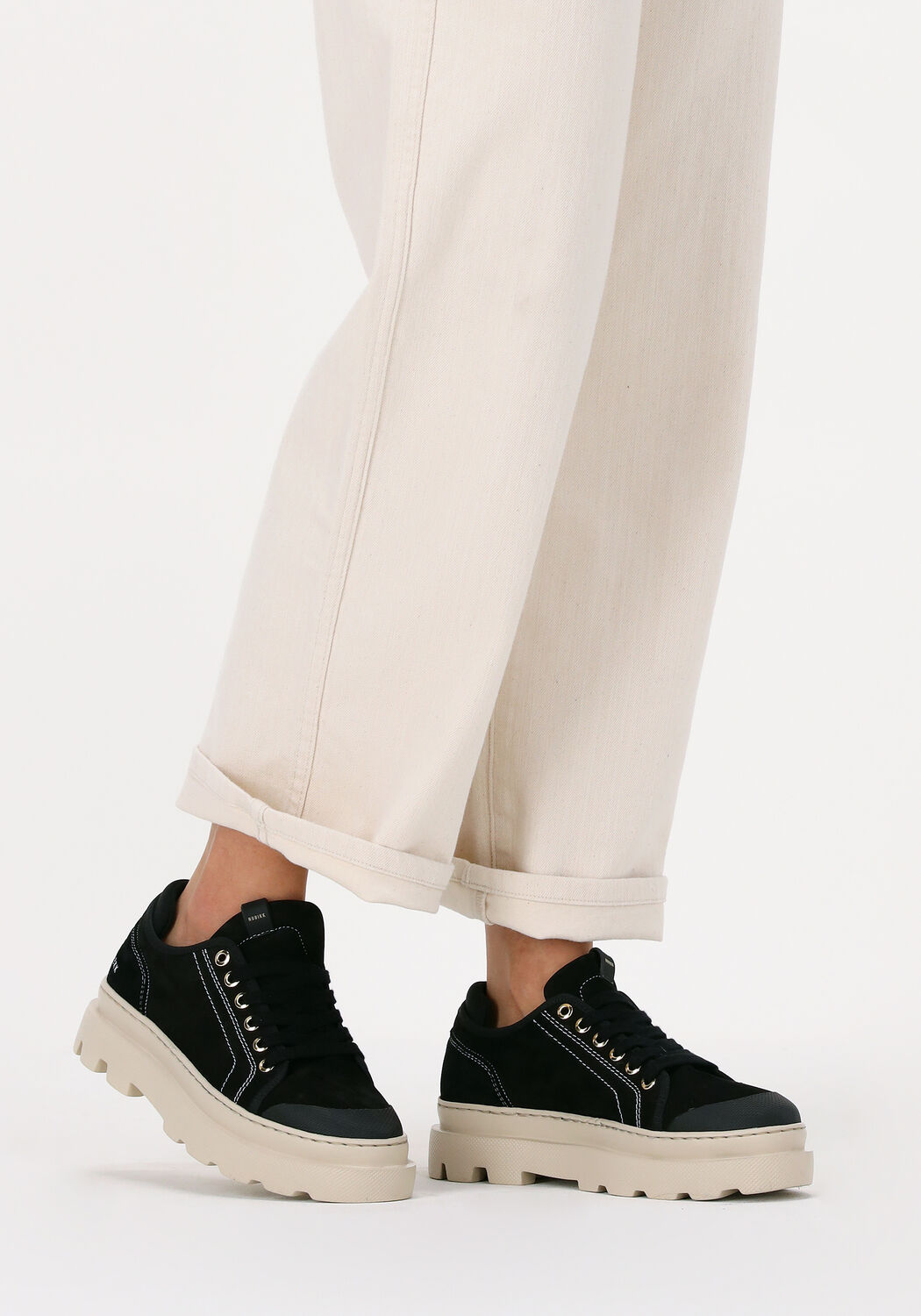 Schwarze NUBIKK Schn&uuml;rschuhe MONRO ORION - large