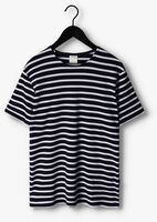 Blau/weiß gestreift SELECTED HOMME T-shirt SLHBRIAC STRIPE SS O-NECK TEE
