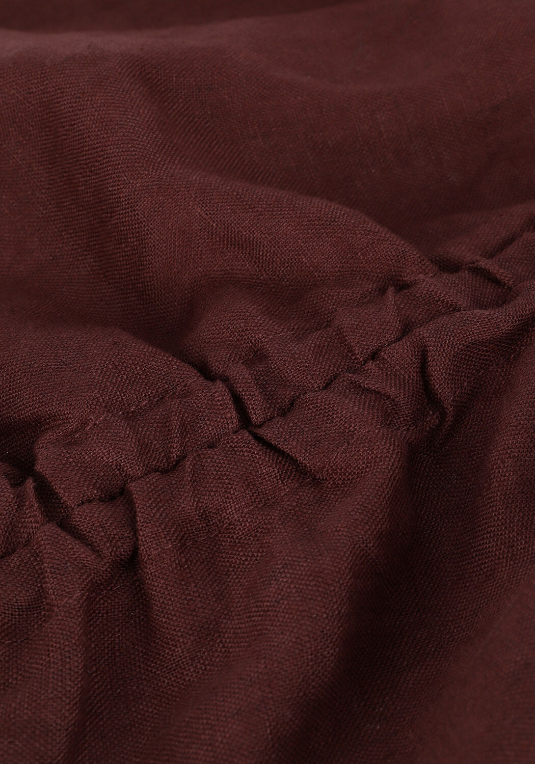 Braune NA-KD Minikleid DRAWSTRING LINEN MINI DRESS - large