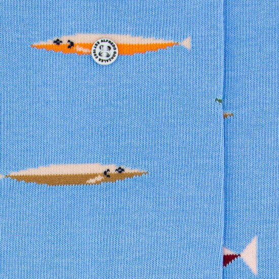 Blaue ALFREDO GONZALES Socken FISH - large