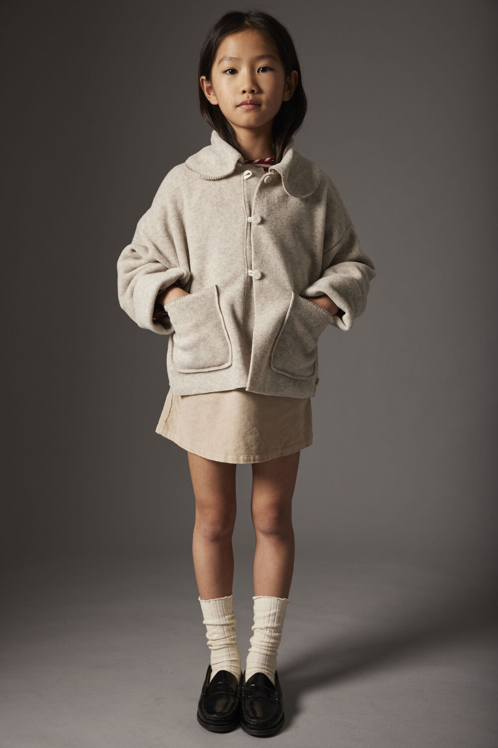 Graue COZMO Strickjacke MANISAK294W5 - large