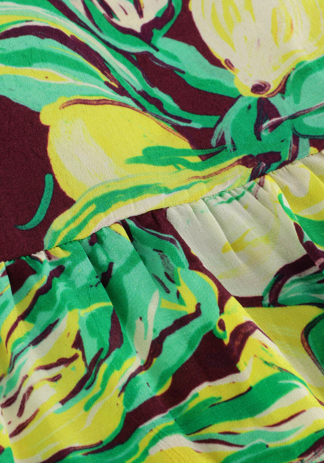 Gelbe POM AMSTERDAM Maxikleid STRAP LEMON TREE DRESS - large