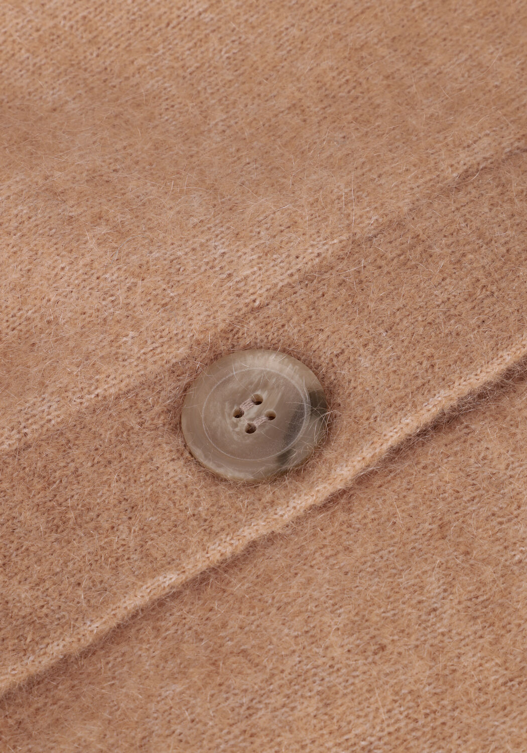 Camelfarbene SECOND FEMALE Strickjacke BROOK KNIT DROP SHOULDER CARDIGAN - large