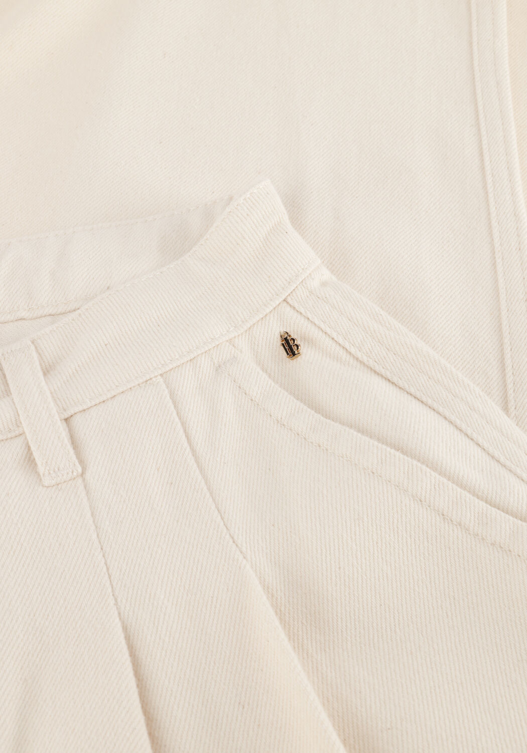 Ecru IBANA Wide jeans PRISTINA SANDSTONE - large