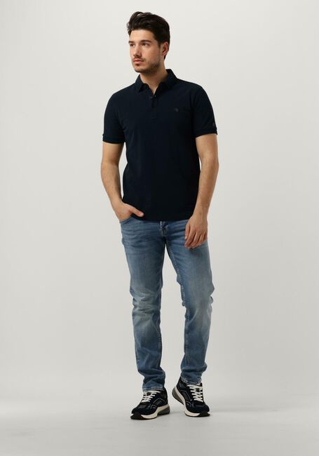 Dunkelblau CAST IRON Polo-Shirt SHORT SLEEVE POLO ORGANIC COTTON PIQUE ESSENTIAL - large