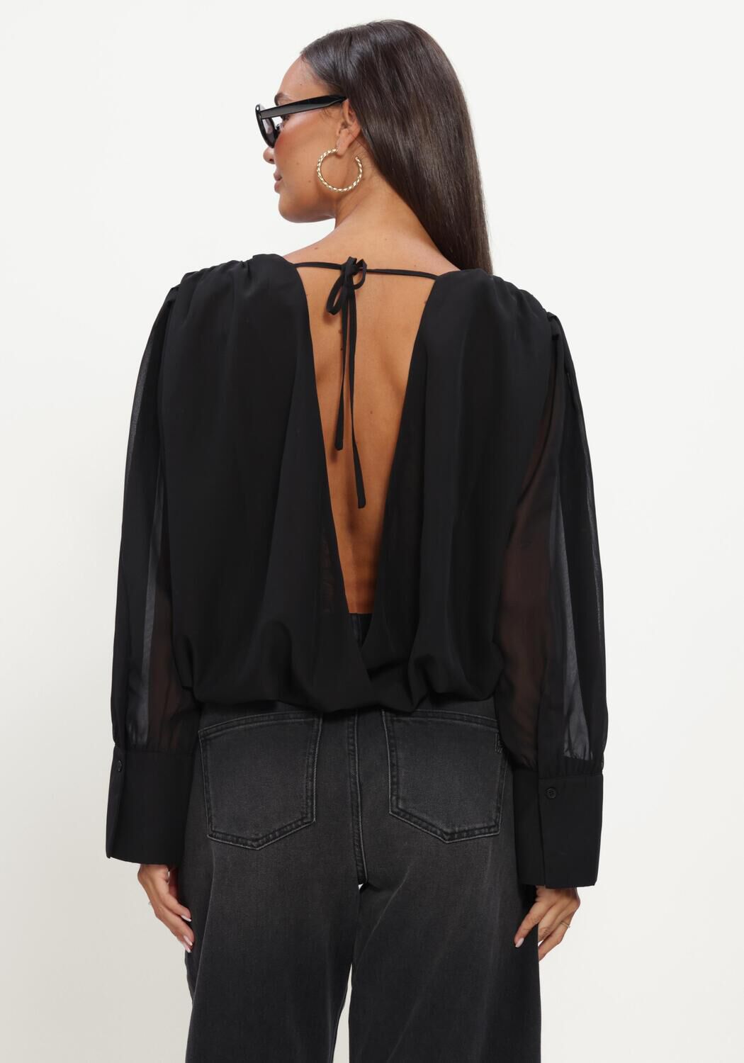 Schwarze MY ESSENTIAL WARDROBE Blusen MWRASOLI BLOUSE - large