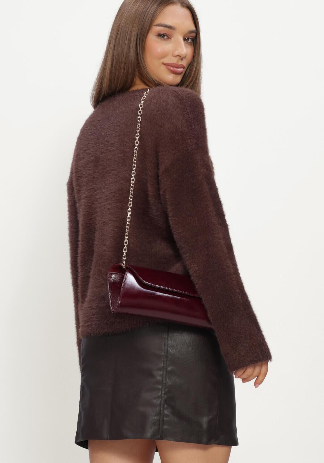Braune Y.A.S. Pullover YASMALLI LS KNIT PULLOVER - large