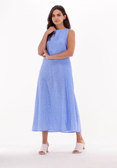 Blaue NA-KD Midikleid ORGANIC OPEN BACK MIDI DRESS - large