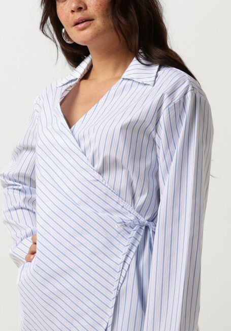 Weiße MSCH COPENHAGEN Blusen MSCHZENIKA WRAP TOP STP - large