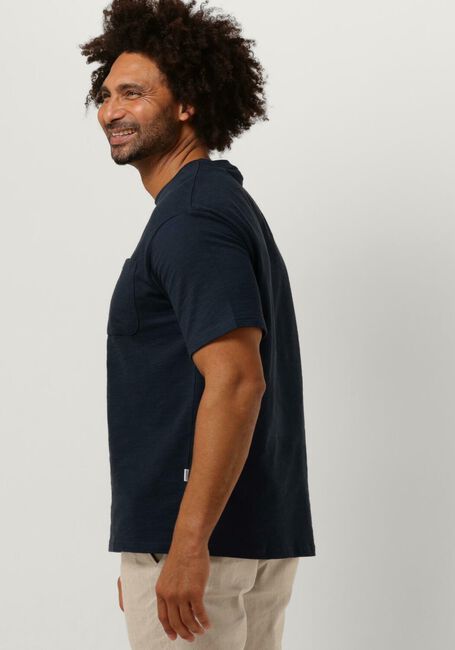 Dunkelblau SELECTED HOMME T-shirt SLHLOOSSAUL SLUB SS O-NECK TEE - large