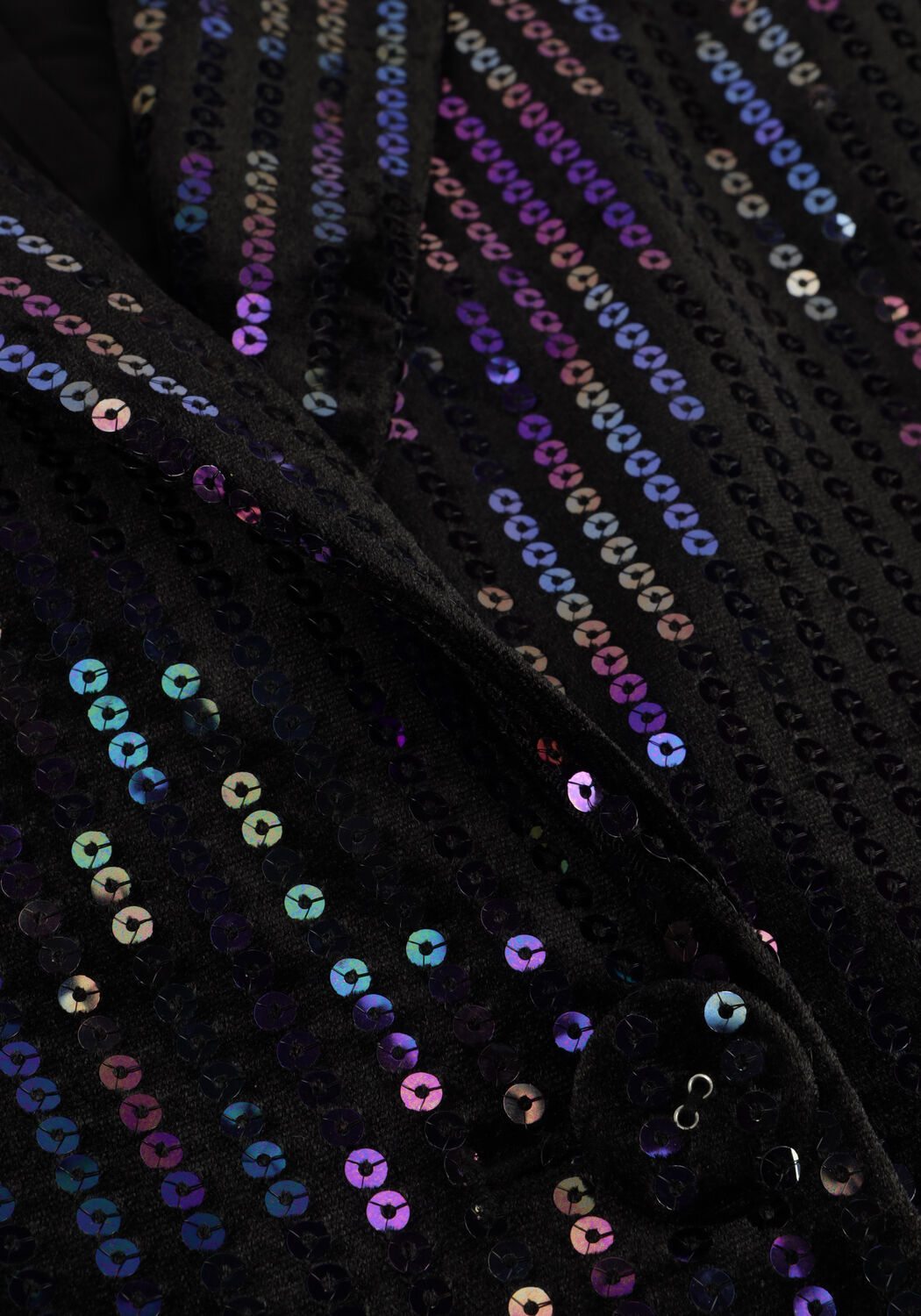 Schwarze Y.A.S. Blazer YASELIVA SEQUIN LS LONG BLAZER - large