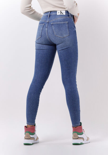 Blaue CALVIN KLEIN Skinny jeans HIGH RISE SUPER SKINNY ANKLE - large