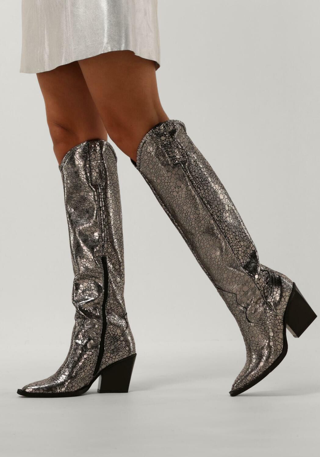 Silberne NOTRE-V Cowboystiefel AR224 - large