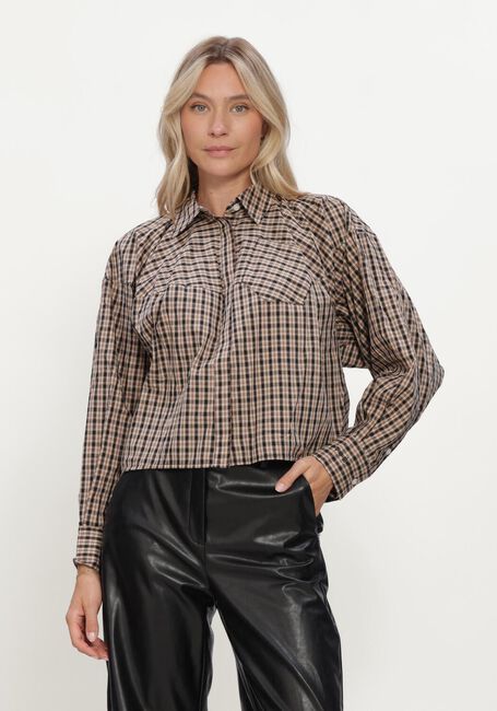 Sand HAUTE L'AMITI&Eacute; Blazers SOPHIE DESSERT CHECK SHIRT - large
