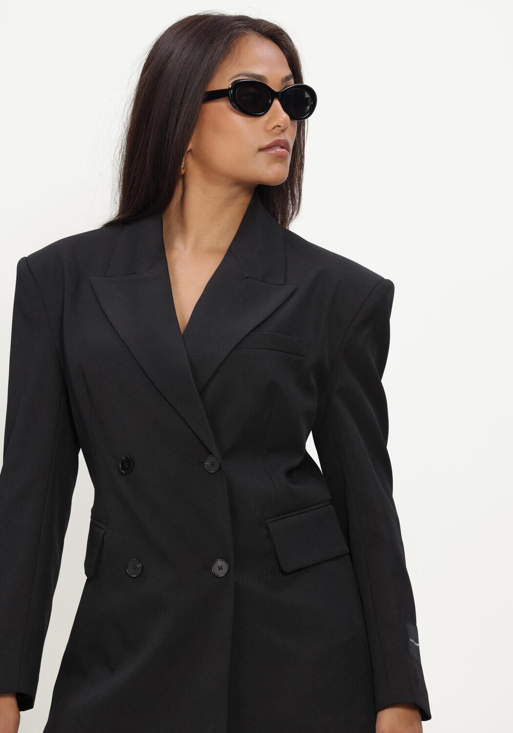 Schwarze HAUTE L'AMITI&Eacute; Blazers PREMIERE WAIST FIT BLAZER - large