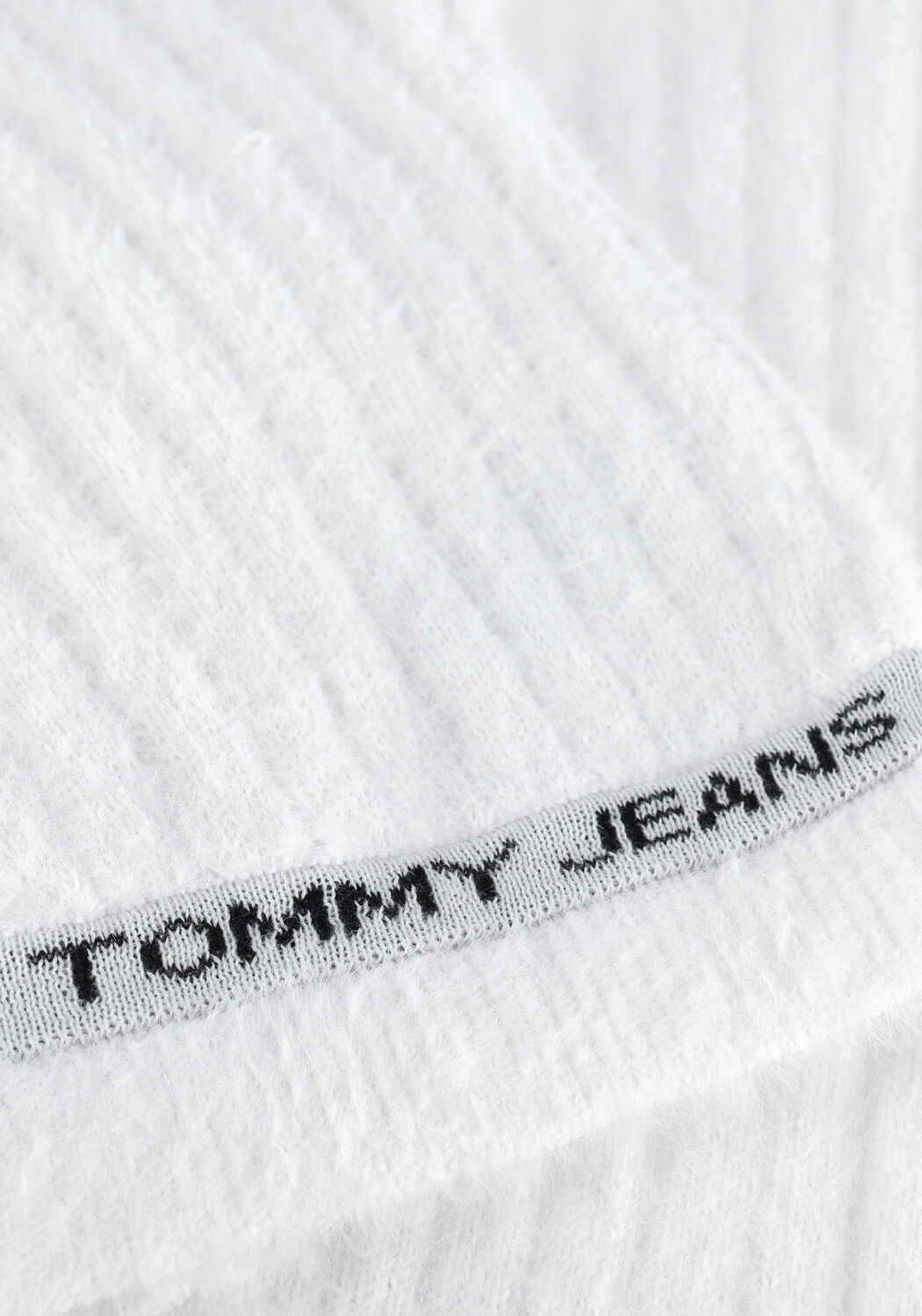 Ecru TOMMY JEANS Strickjacke TJW CROP FURRY CARDIGAN - large