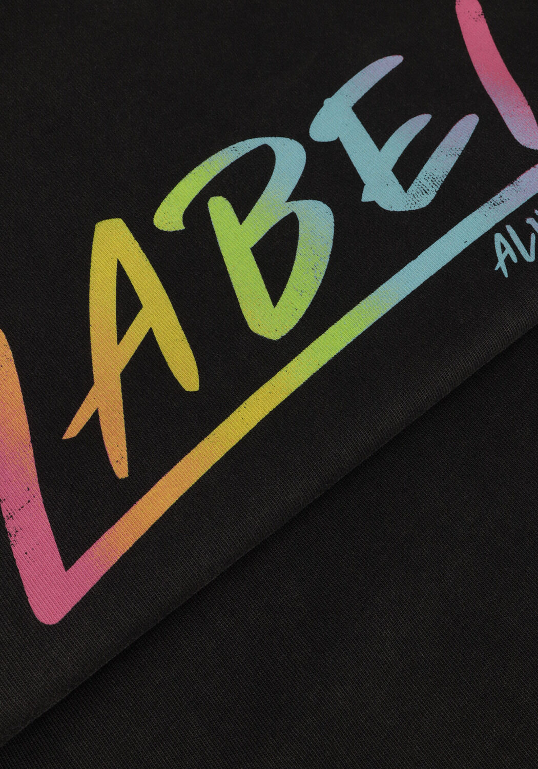 Graue ALIX THE LABEL T-shirt LADIES KNITTED WASHED LABEL T-SHIRT - large