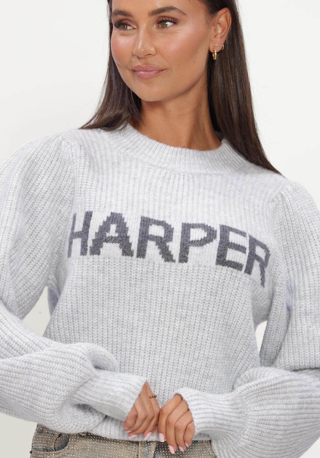 Hellgrau HARPER & YVE Pullover LYSANNE-JU - large
