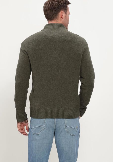 Gr&uuml;ne BARBOUR Pullover NEWTOWN HALF ZIP KNITTED JUMPER KNITWEAR - large
