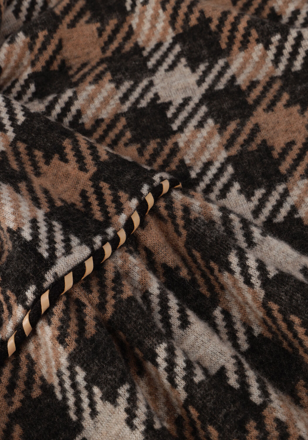 Braune ANA ALCAZAR Minikleid DRESS TRUMPET SLEEVES - large