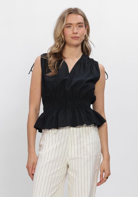 Schwarze SECOND FEMALE Tops & T-shirts CARPI TOP - large