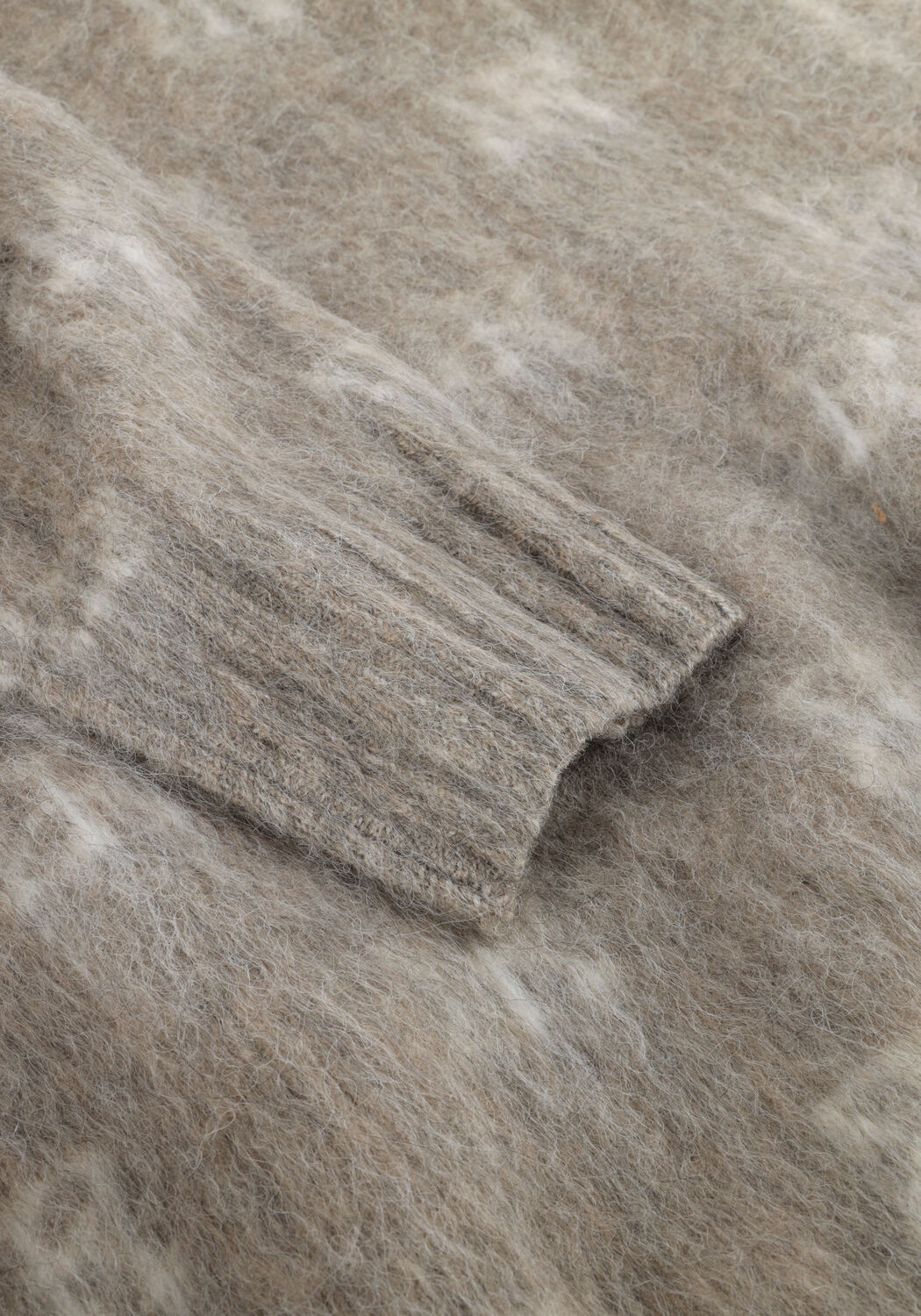 Taupe STUDIO AR Pullover ALYSSA BRUSHED KNIT - large