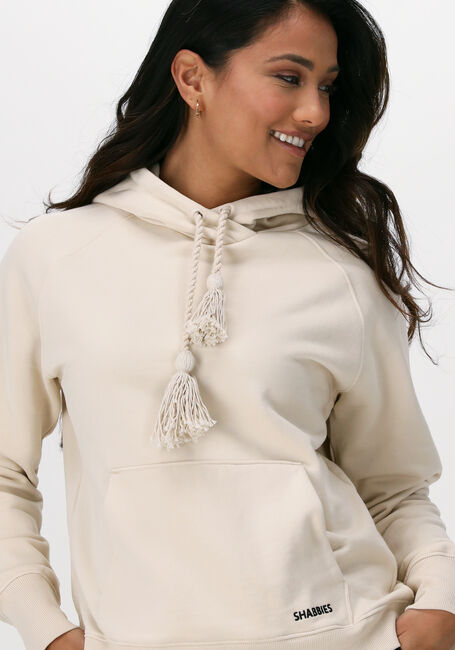 Ecru SHABBIES Sweatshirt SHC0003 SWEAT HOODIE LONG SLEEVE - large