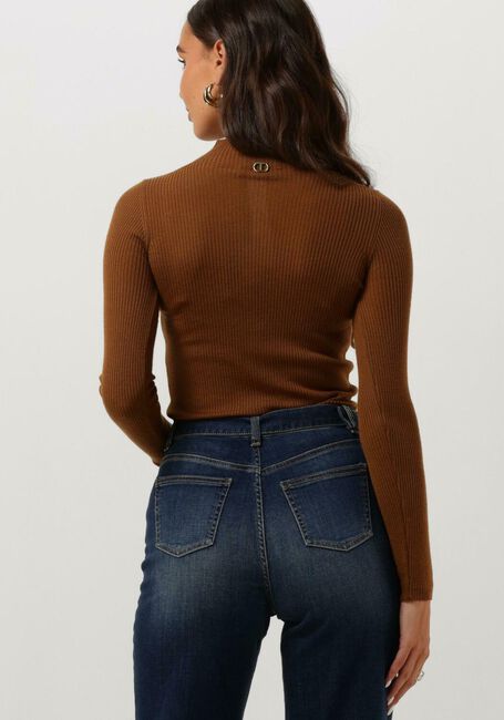 Camelfarbene TWINSET MILANO Rollkragenpullover 15429432-CPC - large