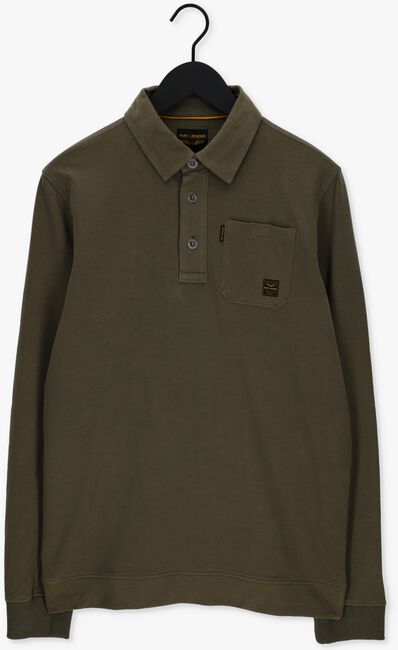 Grüne PME LEGEND Polo-Shirt LONG SLEEVE POLO COTTON SWEAT - large