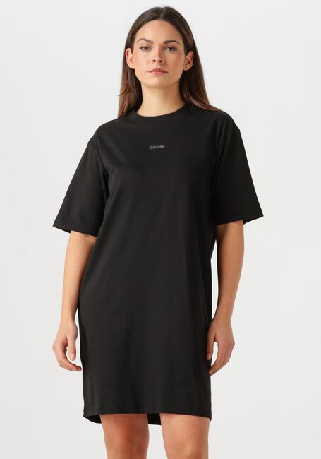 Schwarze CALVIN KLEIN Minikleid PLACED INST TEE DRESS - large
