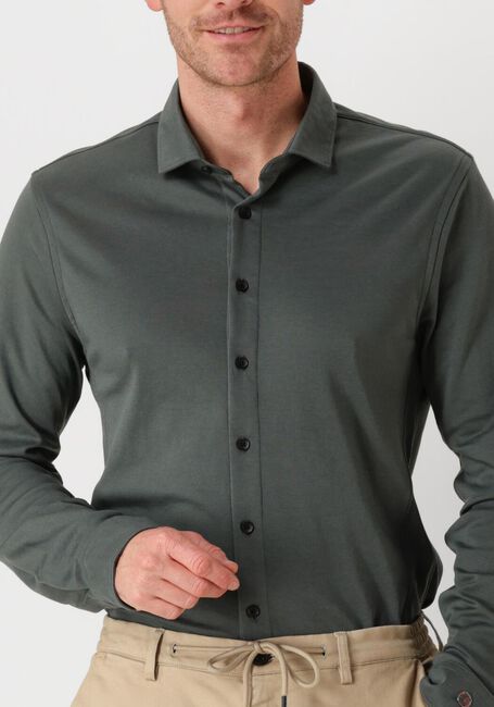 Grüne CAST IRON Casual-Oberhemd LONG SLEEVE SHIRT CF TEC TONE INTERLOCK JERSEY - large