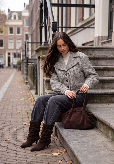 Dunkelgrau MOS MOSH Wide jeans MMCINDY DRACIEL JEANS - large