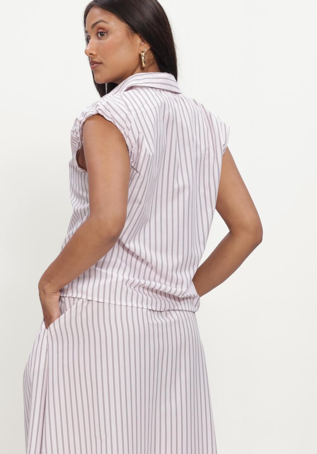 Rosane NEO NOIR Tops & T-shirts ISELLA DOUBLE STRIPE TOP - large