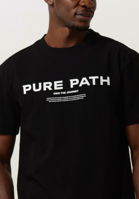 Schwarze PURE PATH T-shirt TSHIRT WITH FRONT PRINT - large