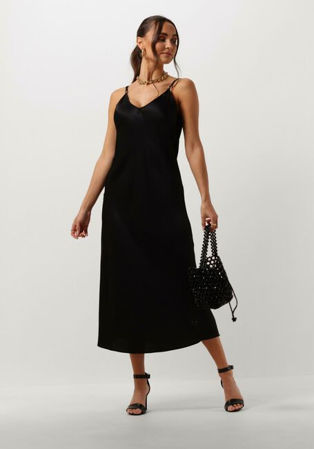 Schwarze RESORT FINEST Midikleid SLIP DRESS - large