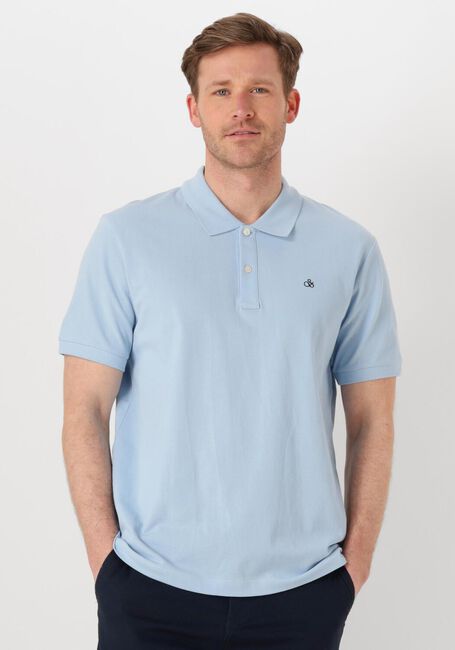 Blaue SCOTCH & SODA Polo-Shirt LOGO PIQUE POLO - large