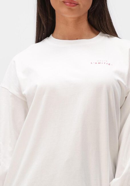 Creme HAUTE L'AMITI&Eacute; Blusen STUDIO LS PRINT TEE - large