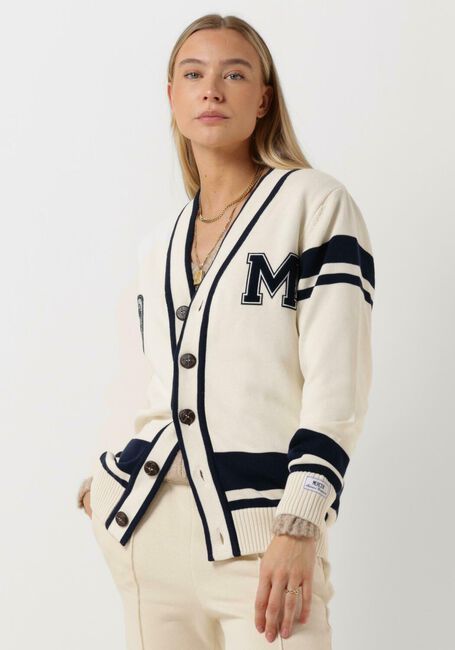 Ecru MERCER AMSTERDAM Strickjacke THE MERCER MONOGRAM CARDIGAN - large